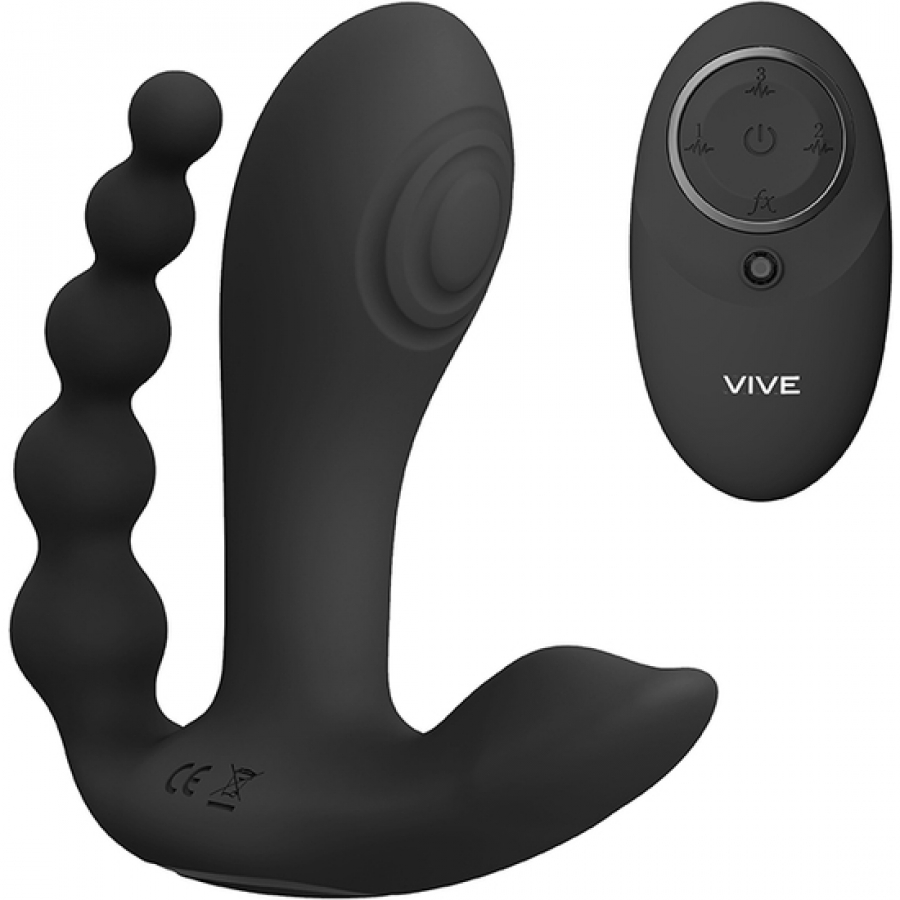 STIMOLATORE A DOPPIA PENETRAZIONE KATA PULSE WAVE NERO VIVE