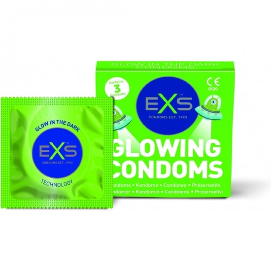 Exs Glow - fluorescent - pack de 3