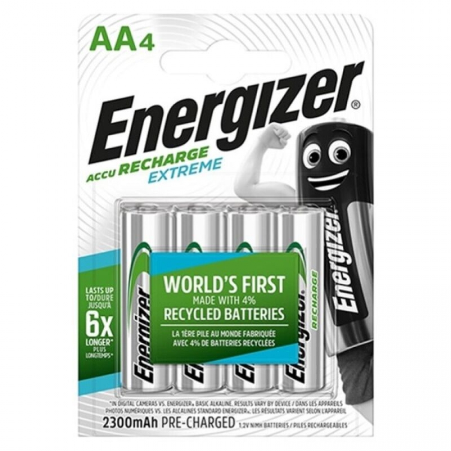 BATTERIA RICARICABILE  EXTREME HR6 AA 2300mAh 4 UNITÀ