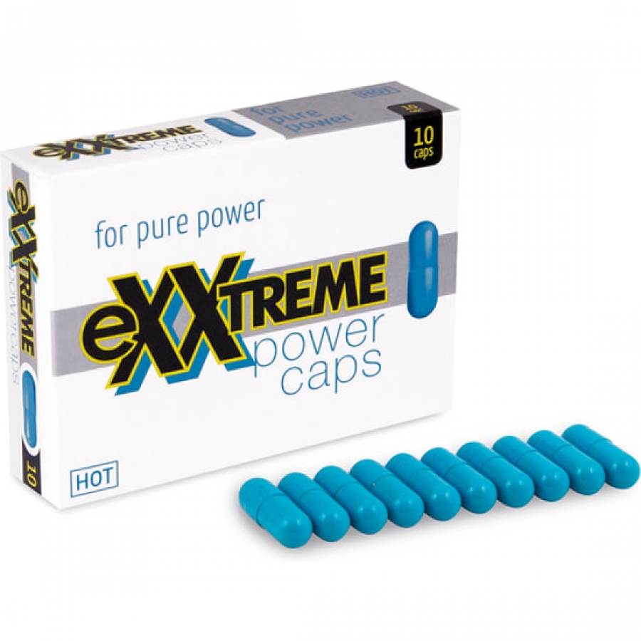 Exxtreme power caps para puro poder para homens 10 caps