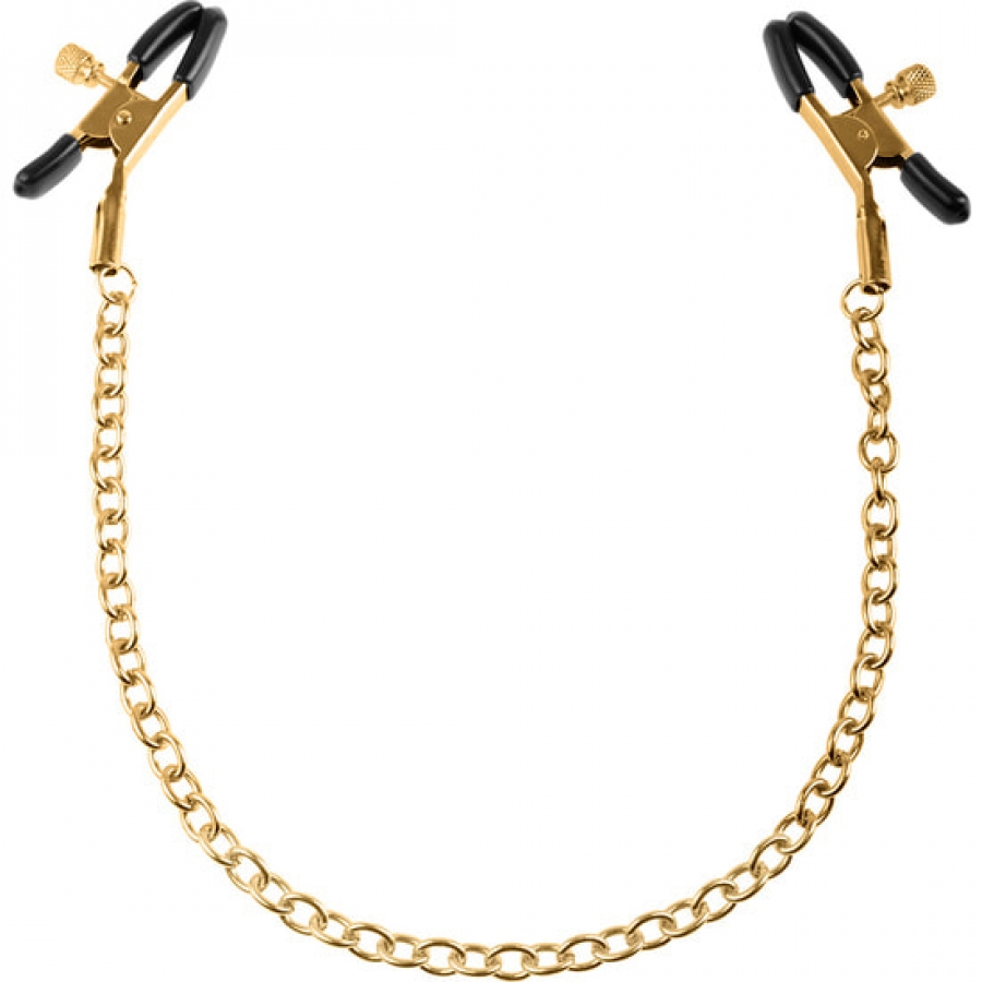 Braçadeiras de mamilo de ouro de fantasia fetiche