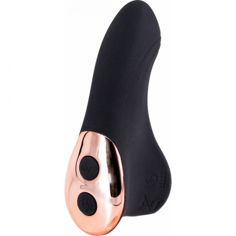 Vibrador Recarregável Finger Flirt Dedal - Preto