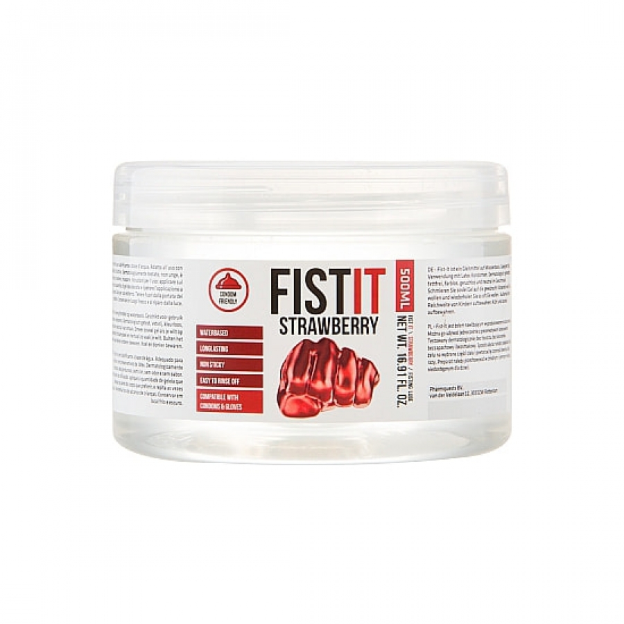 Lubrificante de morango extra grosso Fistit 500 ml