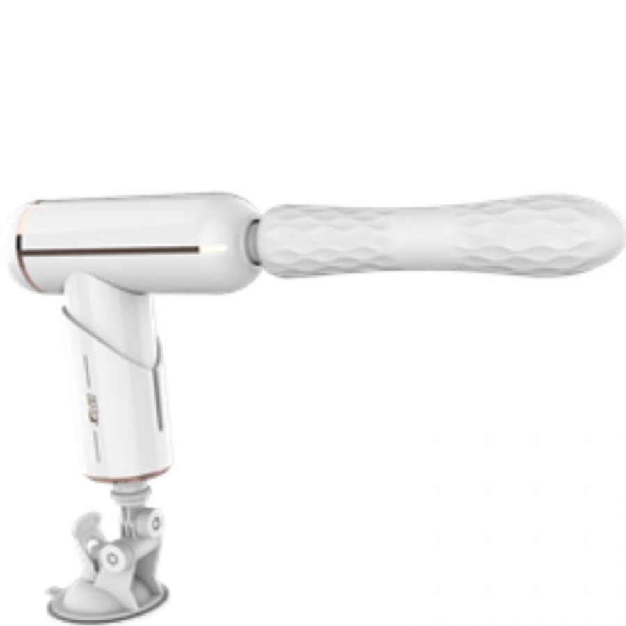 FKING MACHINE VIBRADOR AJUSTABLE & AUTOMATICO BLANCO