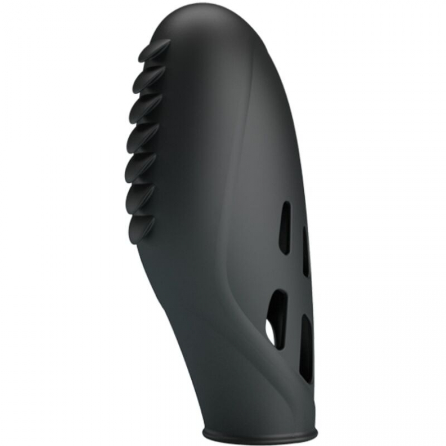 GILO VIBRADOR DE DEDO SILICONA NEGRO