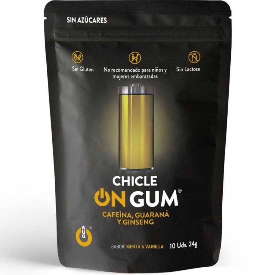 GUM - ON CAFFEINE, GINSENG AND GUARANA GUM 10 UNITS