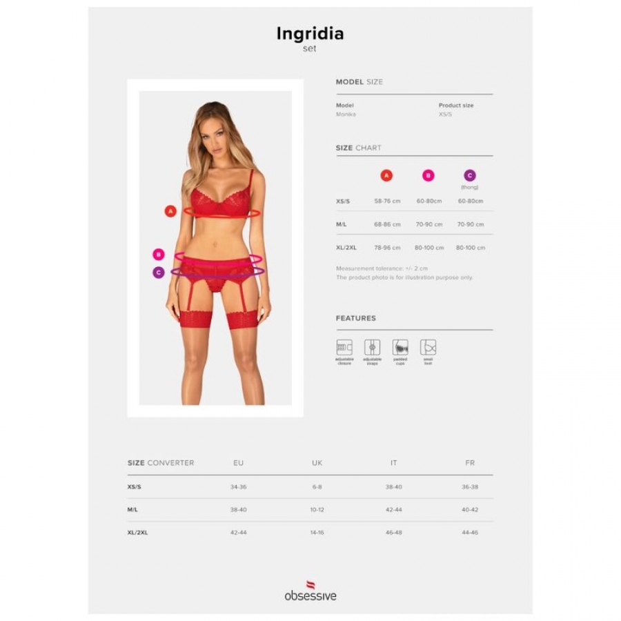 INGRIDIA SET TRES PIEZAS ROJO  21