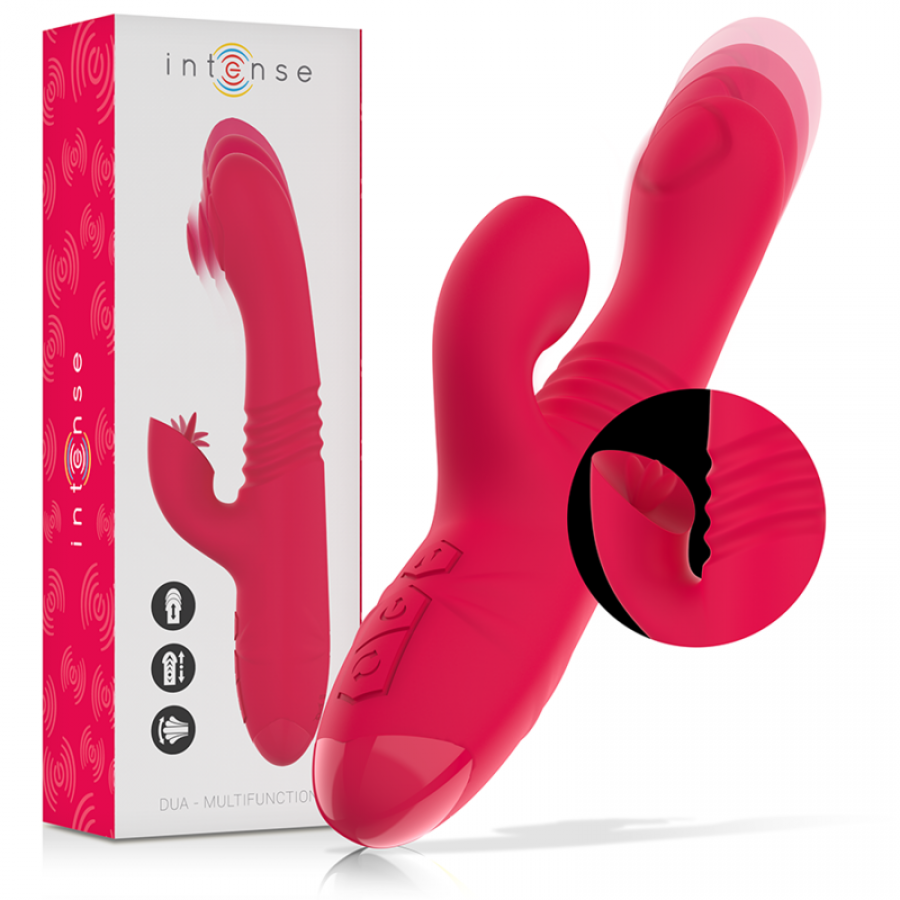 INTENSE - VIBRATEUR RECHARGEABLE MULTIFONCTION DUA UP &