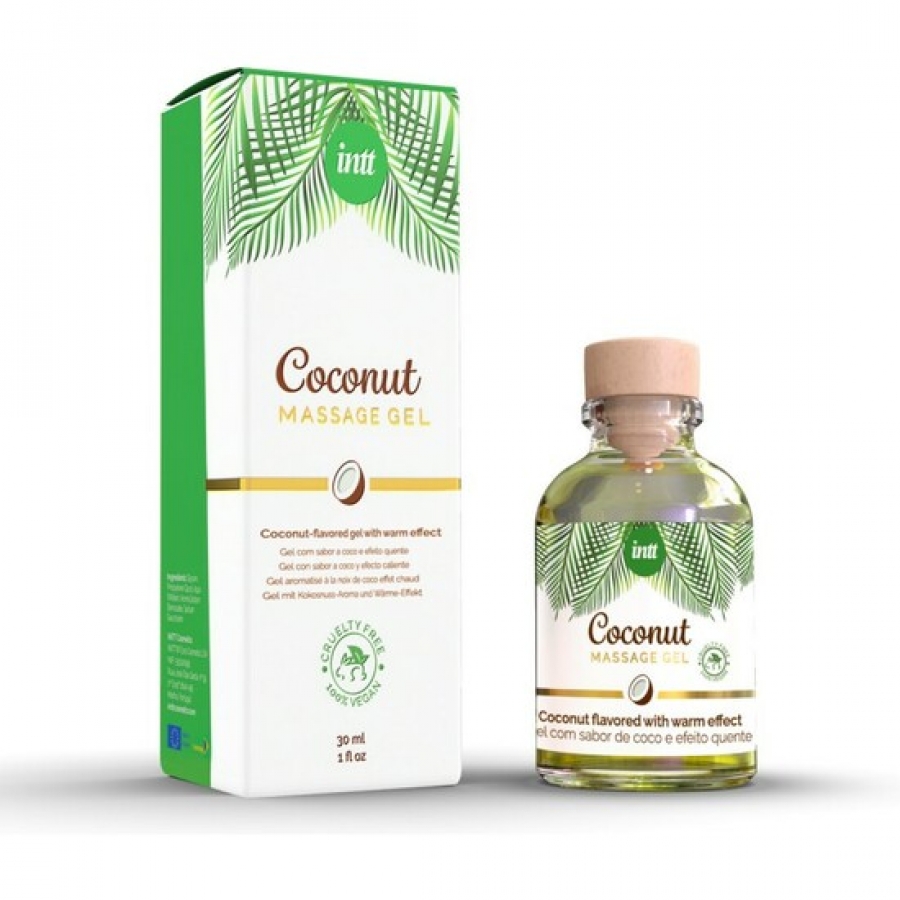 Gel de massage embrassable à la noix de coco végétalien Intt