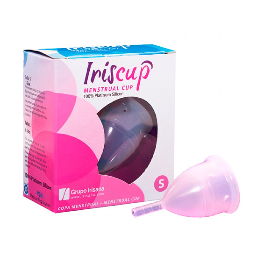 Iriscup copa mestrual rosa pequeña