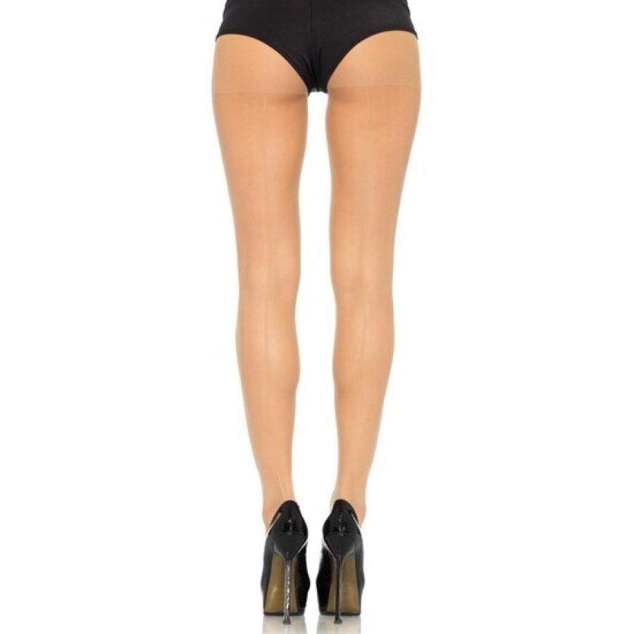 Leg avenue collant ultrasottili con cuciture retro nude