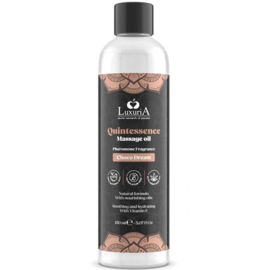 Luxuria - olio da massaggio al cioccolato 150 ml quintessens