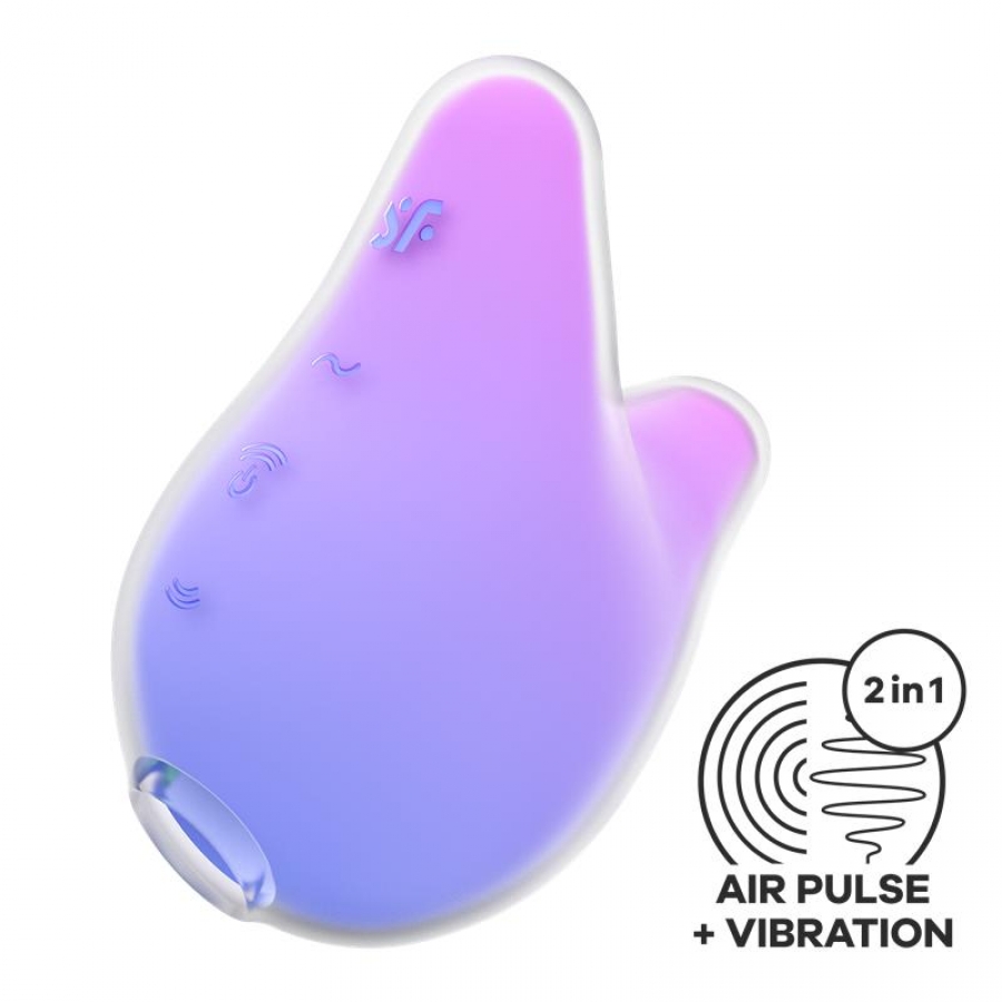 MERMAID VIBES STIMOLATORE E VIBRATORE VIOLA E ROSA