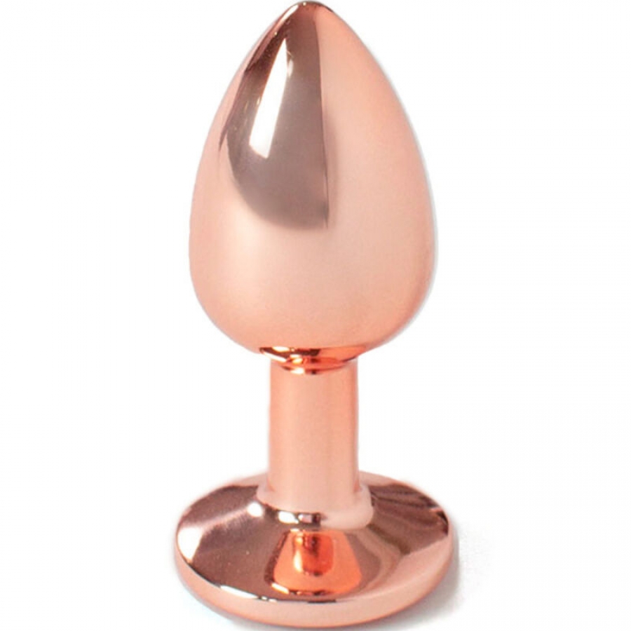 METAL BUTT PLUG ORO ROSA 9