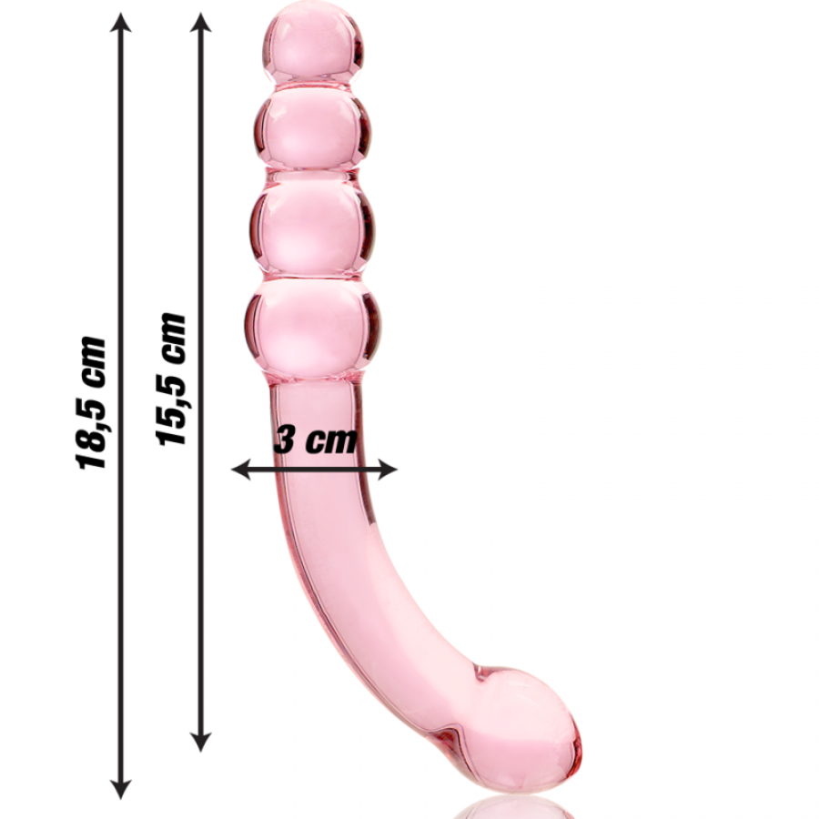 DILDO CRISTAL BOROSILICATO 14 10