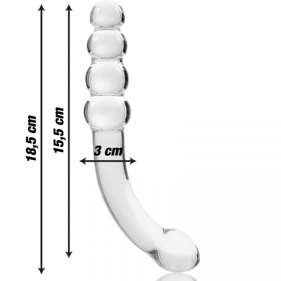 DILDO CRISTAL BOROSILICATO 14 9