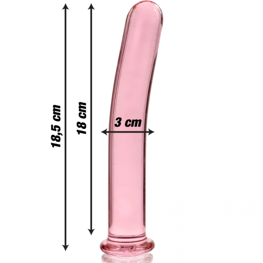 DILDO CRISTAL BOROSILICATO 17 10