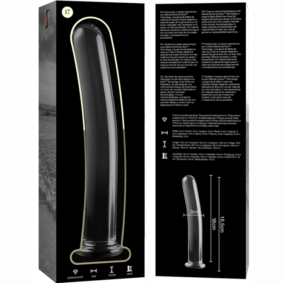 DILDO CRISTAL BOROSILICATO 17 11