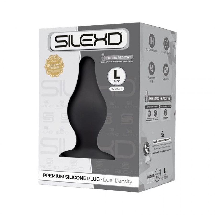 MODELO 2 PLUG ANAL SILICONA PREMIUM SILEXPAN PREMIUM TERMORR