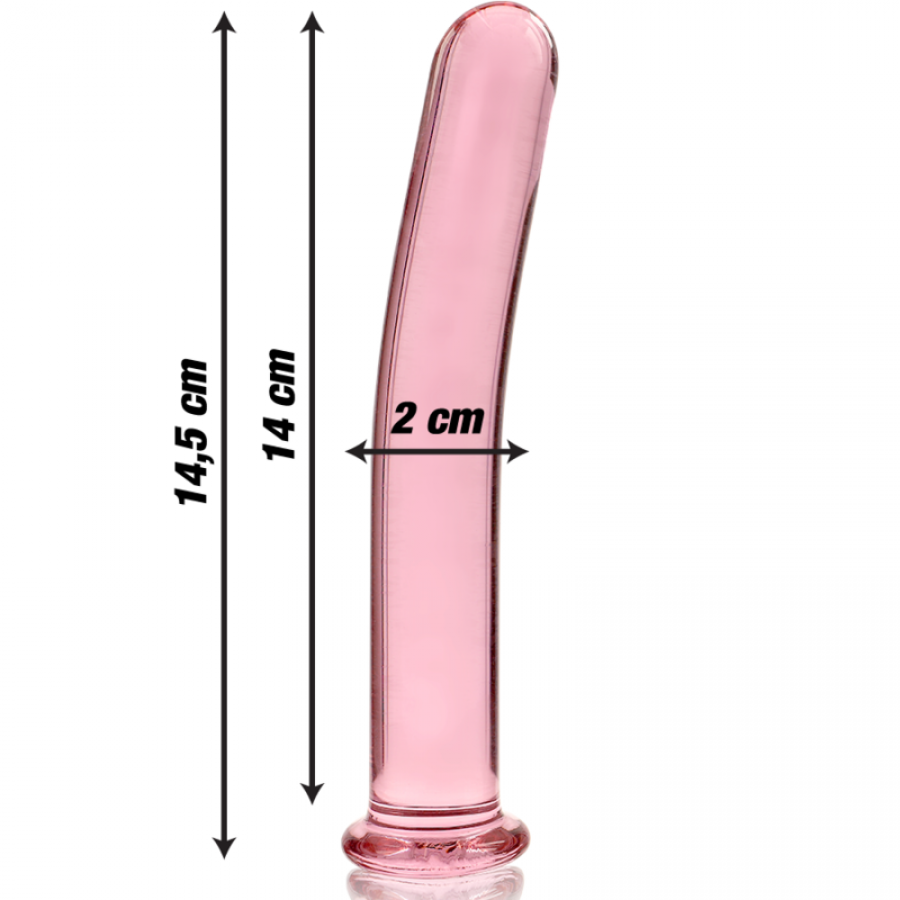 DILDO CRISTAL BOROSILICATO 08 10