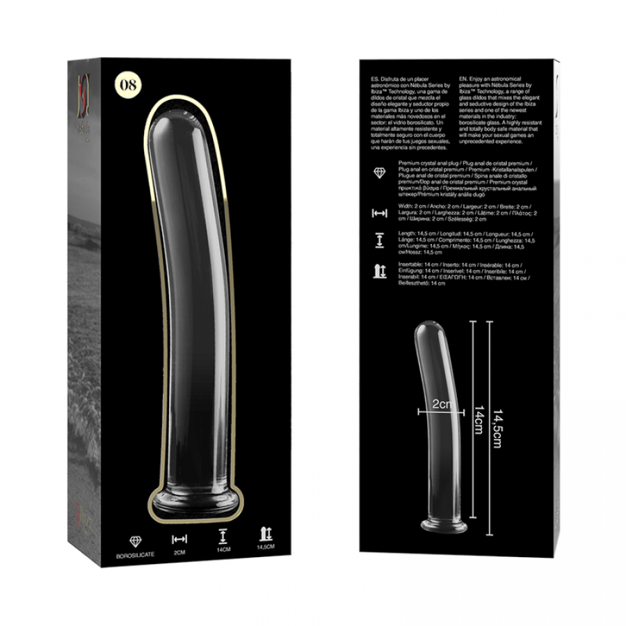 DILDO CRISTAL BOROSILICATO 08 11