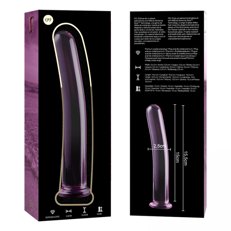 DILDO CRISTAL BOROSILICATO 09 12