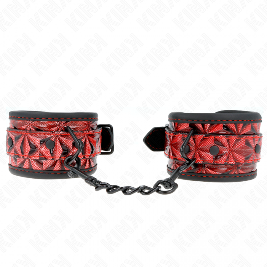 PULSO PADRÃO DIAMANTE VERMELHO ESCURO AJUSTÁVEL 17-26 CM X 5