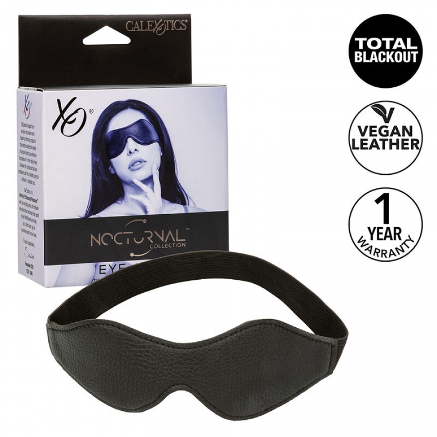 NOCTURNAL MASCHERA IN PVC PELLE NERA