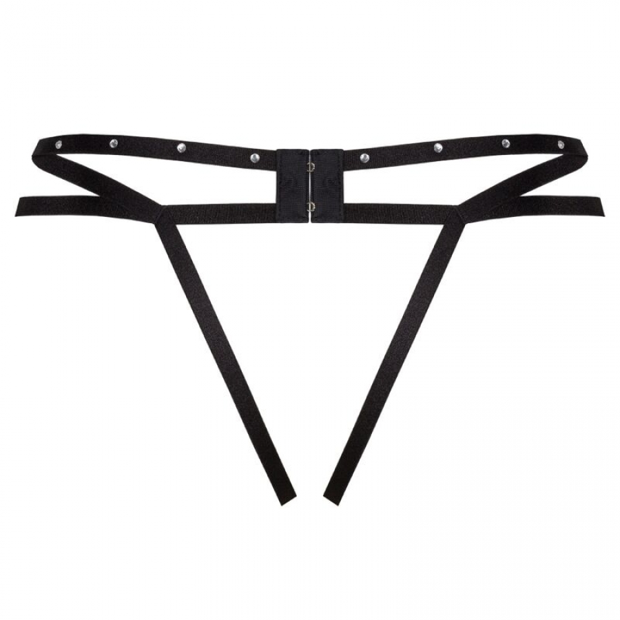 NOMADE TANGA CROTCHLESS NEGRO  7