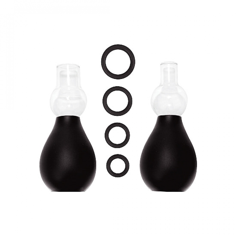 Ouch set erector de pezones negro