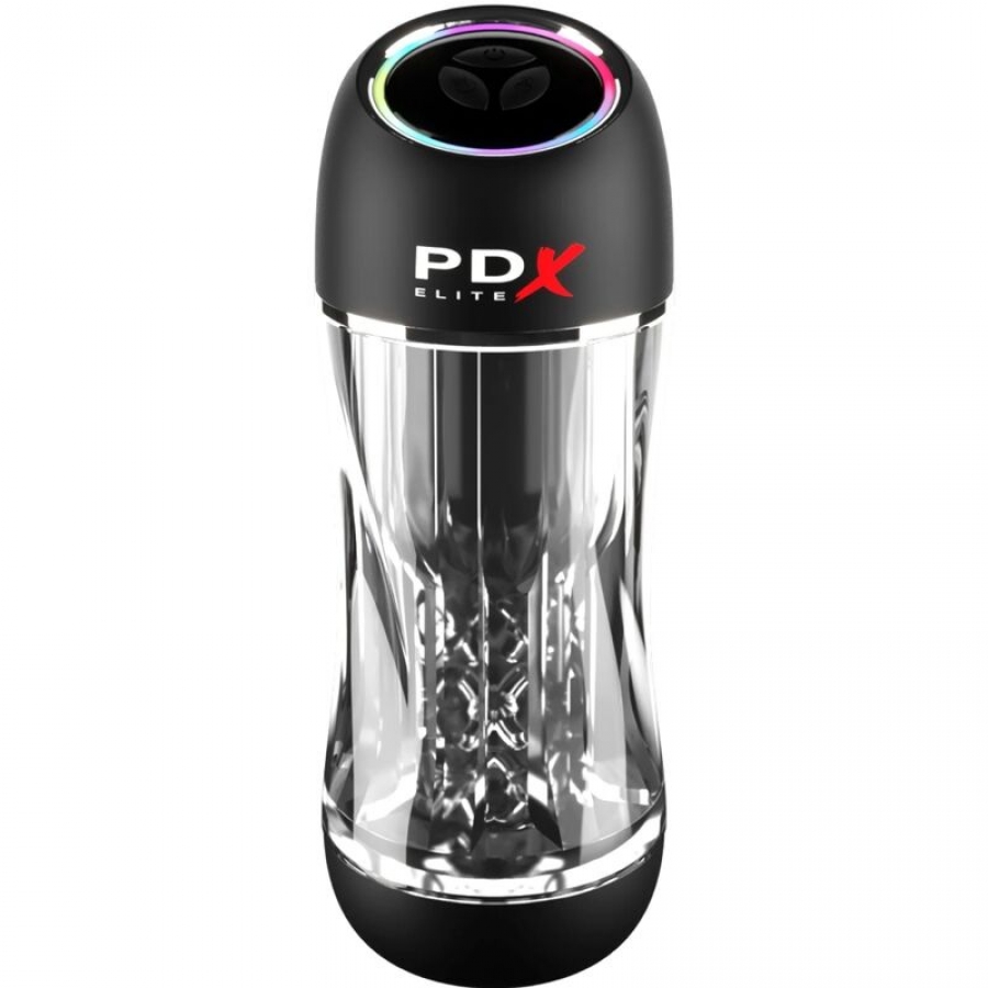 PDX ELITE - MASTURBADOR STROKER VIEWTUBE PRO VIBRADOR TRANSP