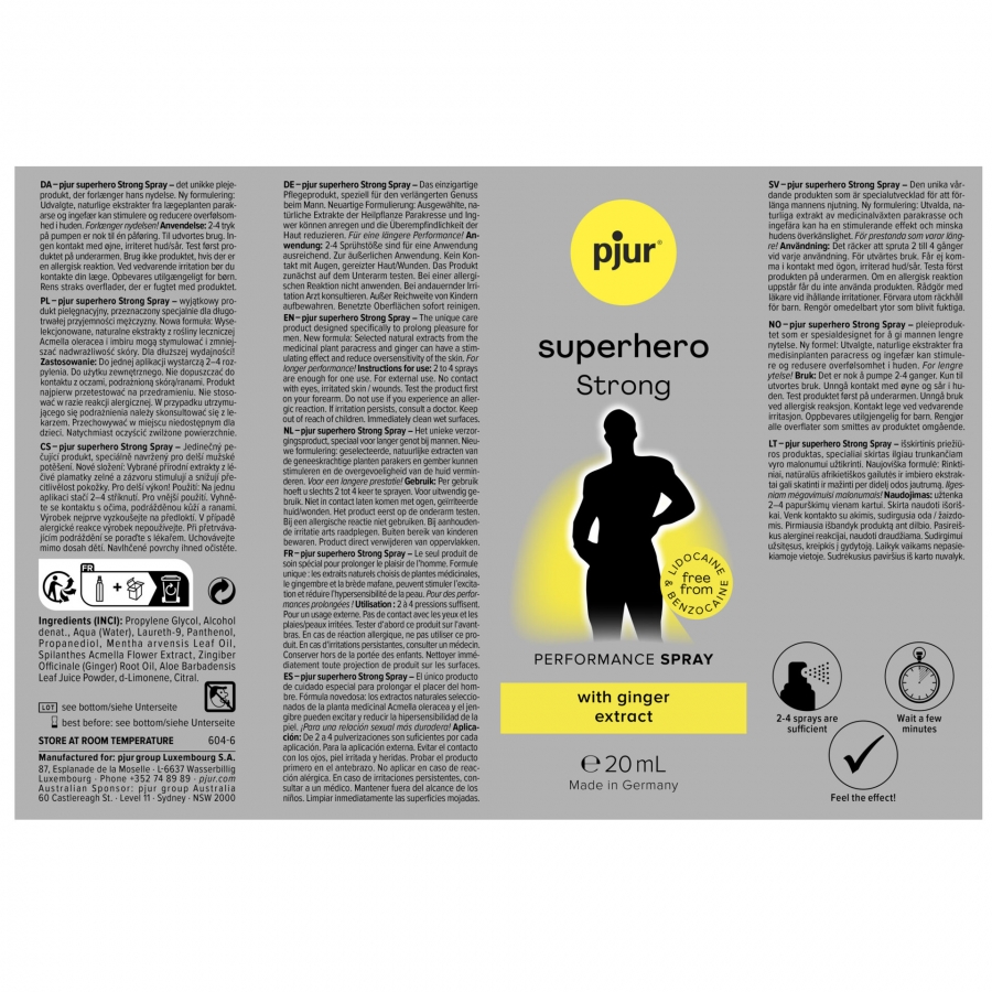 PJUR SUPERHERO STRONG 3