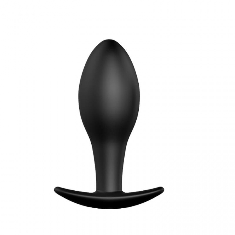 PLUG ANAL SILICONA  ANCLA 8.5 CM NEGRO