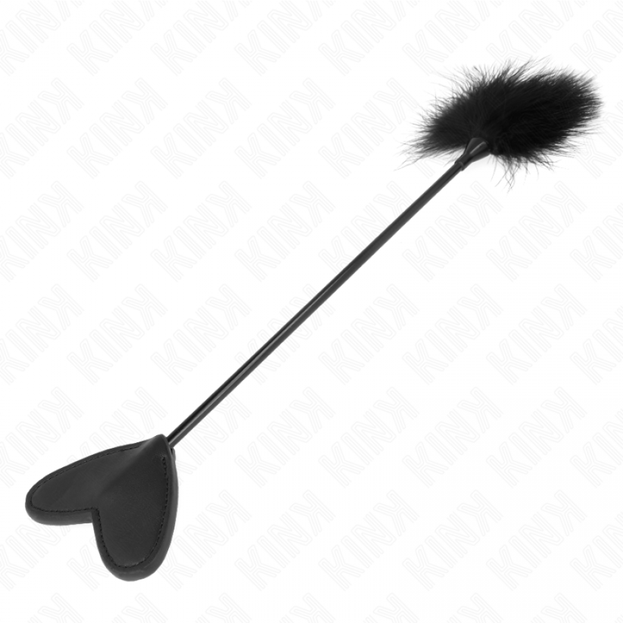 PLUMES TICKLE AVEC PAGAIE COEUR 31 CM