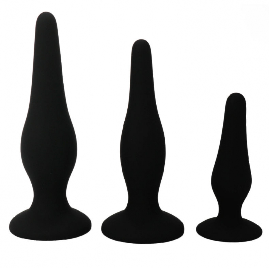 BONITO INFERIOR - PLUGUES DE SILICONE DO KIT ANAL DO INICIAN