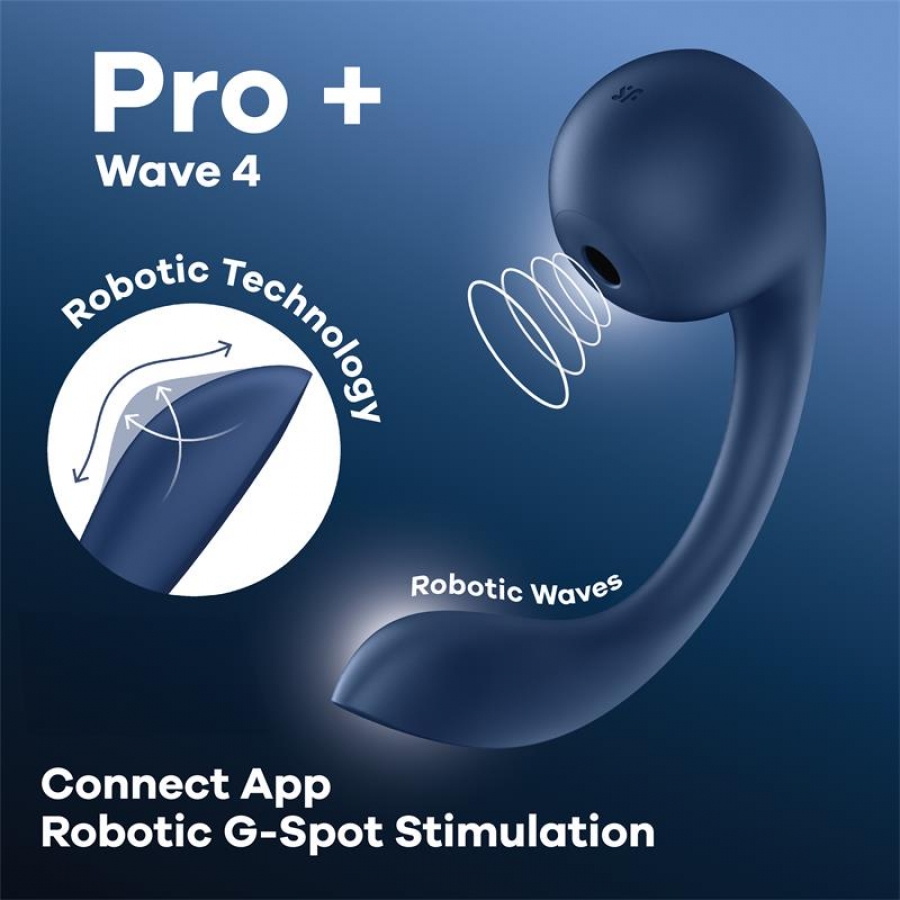 PRO+ WAVE 4 ESTIMULADOR PUNTO G &amp; AIR PULSE APLICACI