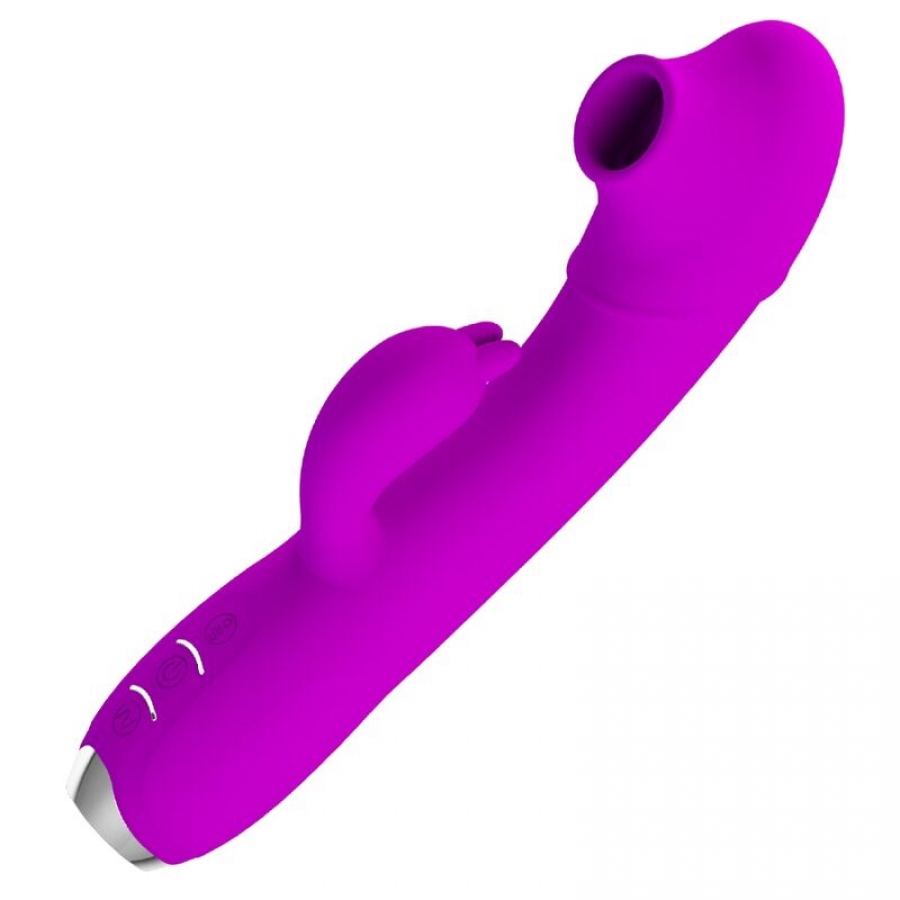 REGINA VIBRADOR-SUCCIONADOR RECARGABLE MORADO