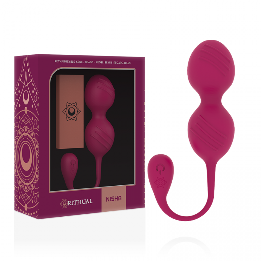 BALLES DE KEGEL VIBRANTES RECHARGEABLES NISHA ORCHIDÉE