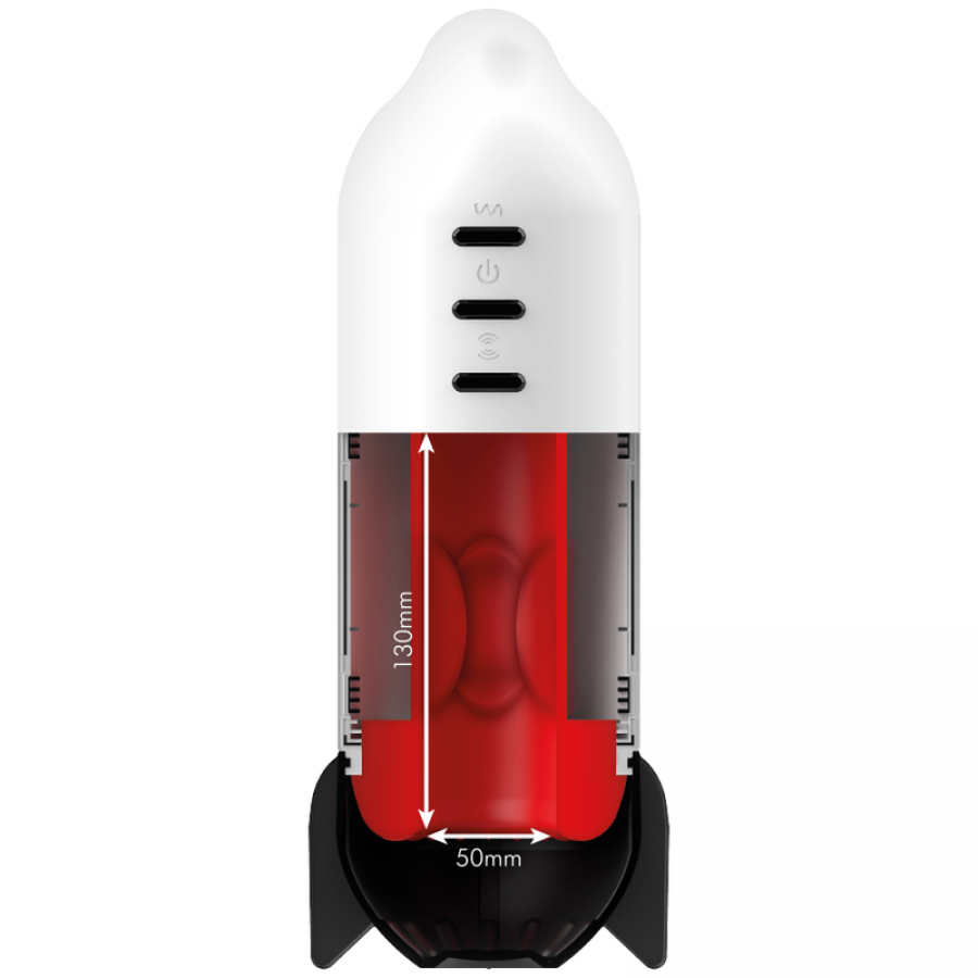 ROCKET MASTURBADOR TECNOLOGÍA SOFT COMPRESSION Y VIBRACION