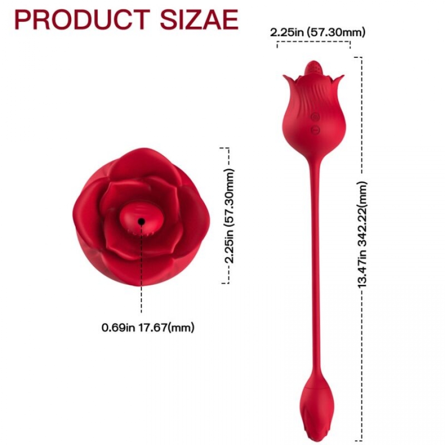 ROSA VIBRADOR ESTIMULADOR CLÍT 4