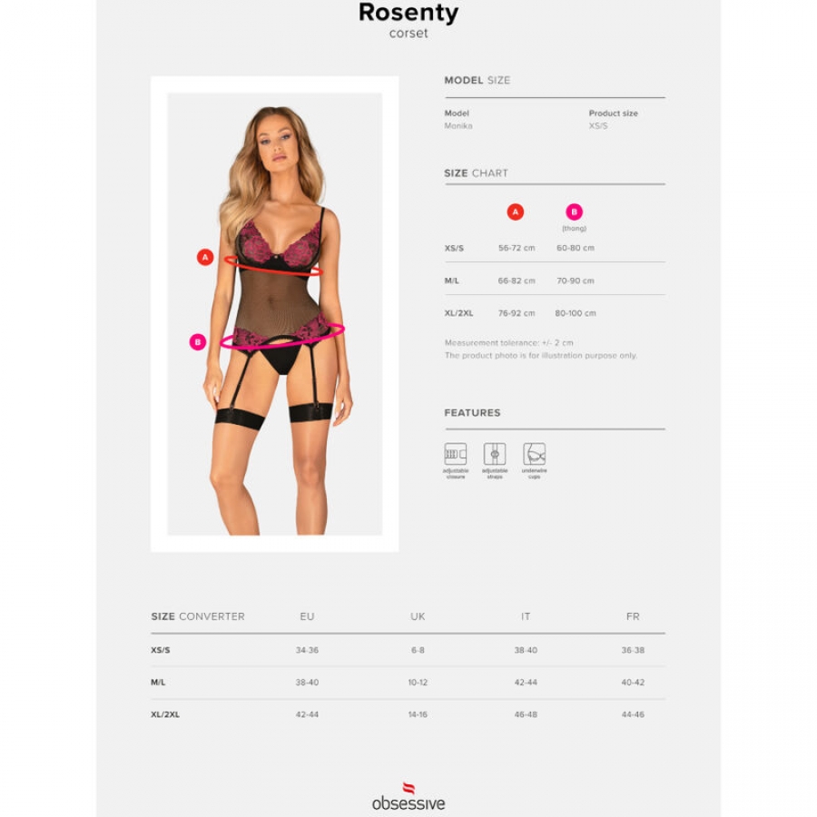 ROSENTY CORSET XS/S 20