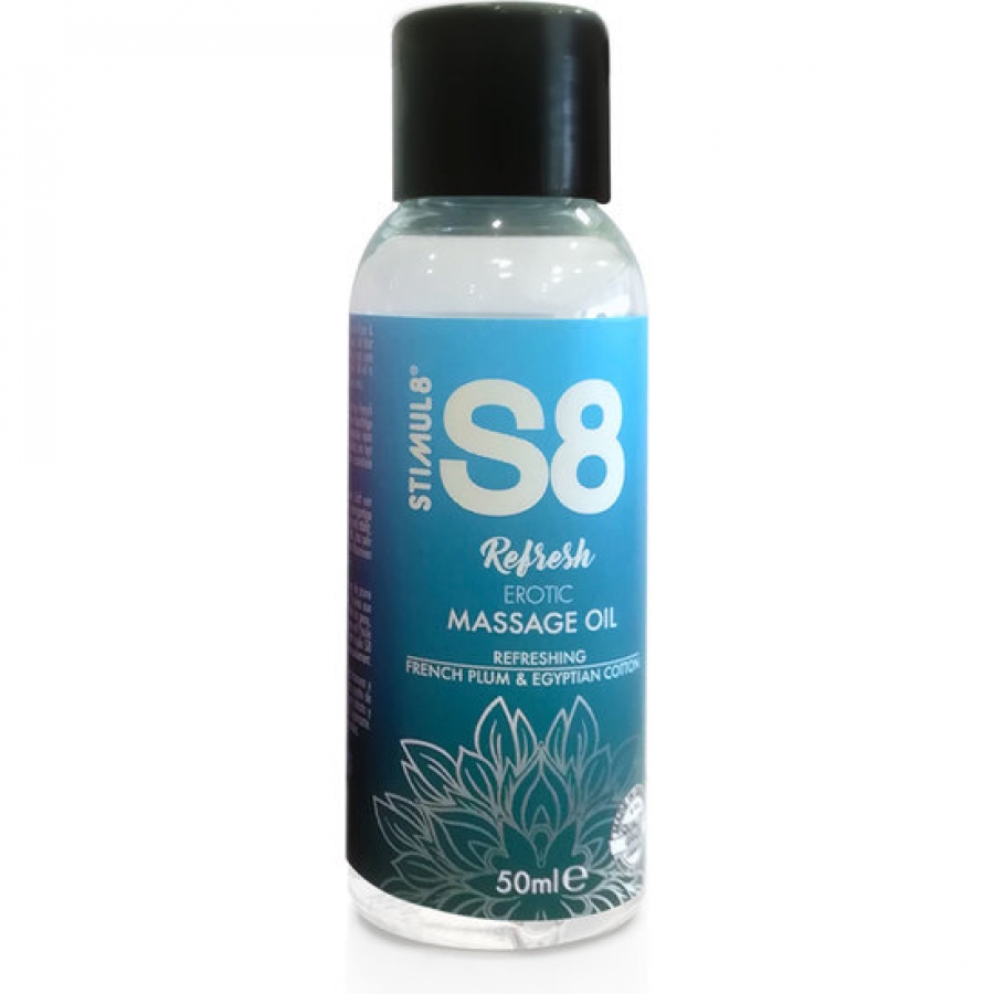 S8 ACEITE DE MASAJE REFRESH: CIRUELA FRANCESA Y ALGODÓN EGIP