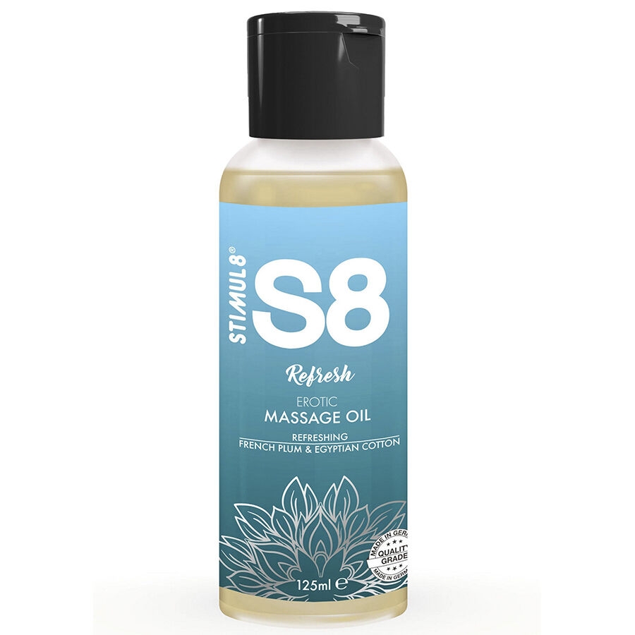 S8 REFRESH ACEITE DE MASAJE ALGODÓN 125 ML