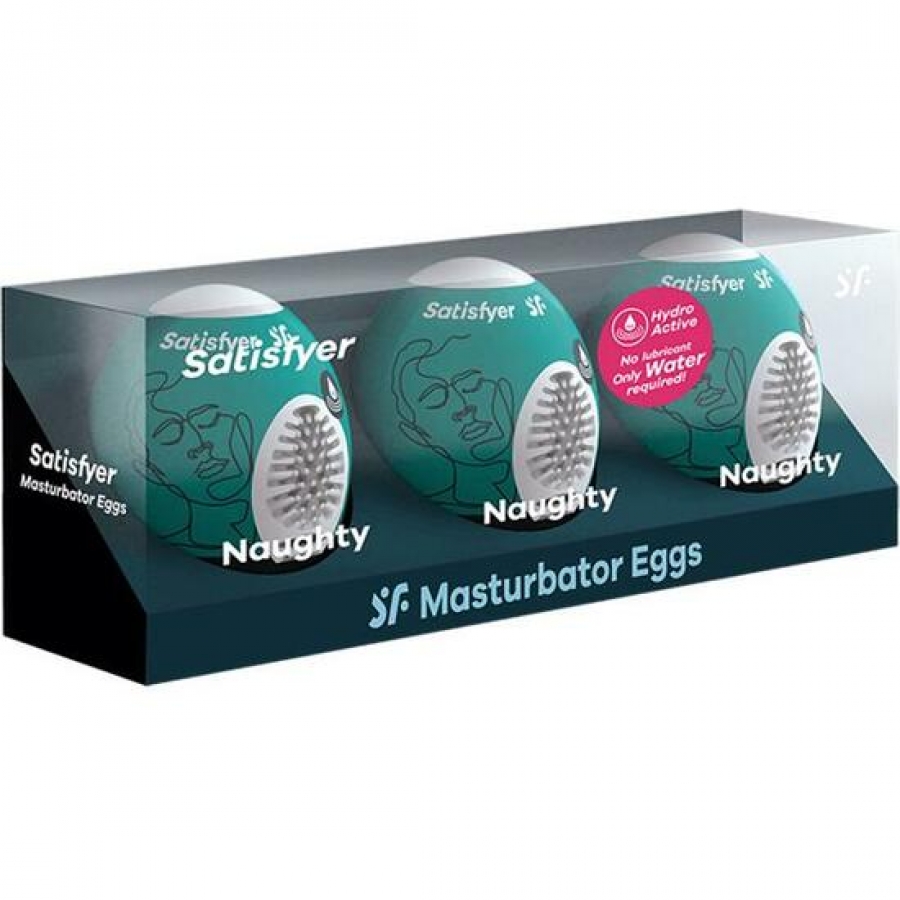 Satisfyer set de huevos masturbadores naughty - 3uds