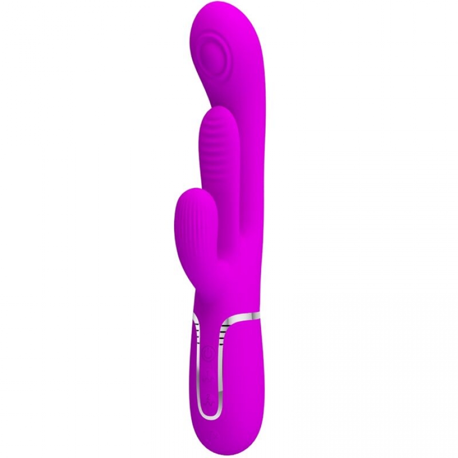 SHANIA TRIPLE VIBRADOR RABBIT MULTIFUNCIÓN ROSA
