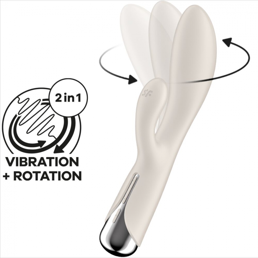 SPINNING RABBIT 1 ESTIMULACION CLITORIS Y PUNTO G BEIGE nº5