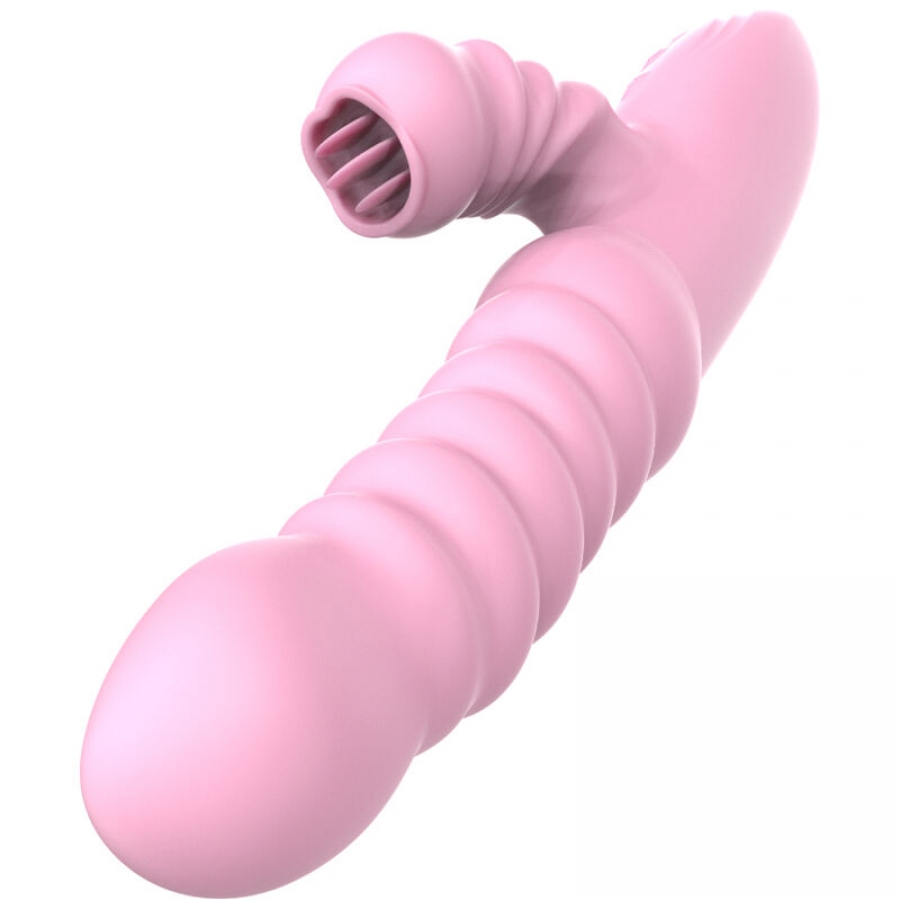 VIBRADOR MULTIFUNÇÃO COM EFEITO DE CALOR ESTIMULANTE DE LÍNG