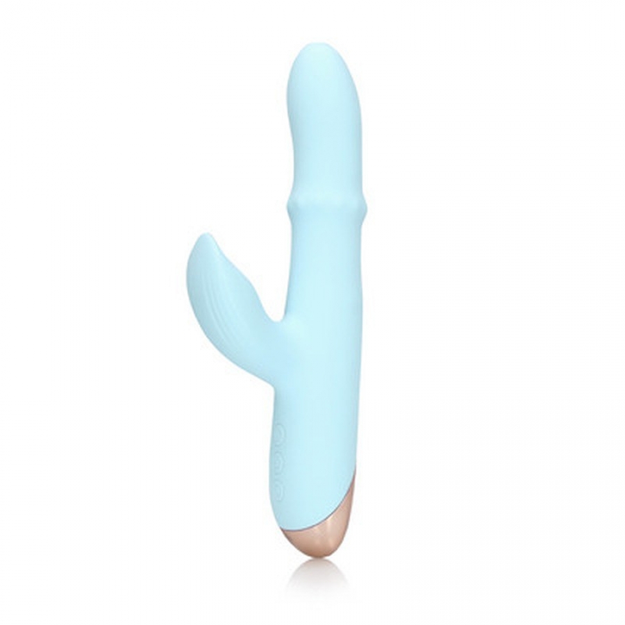 VIBRADOR PULSE WAVE AND UP-AND-DOWN MOVING RING ARCTIC BLUE