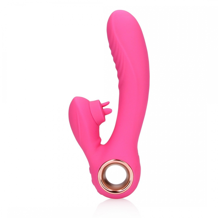VIBRADOR RABBIT COM LAMBIDA E AQUECIMENTO EXUBERANT PINK LOV