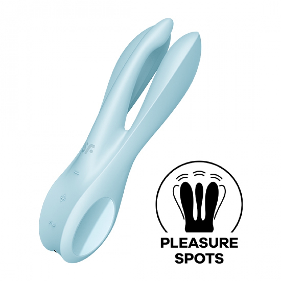 VIBRATEUR THREESOME 1 BLEU SATISFYER